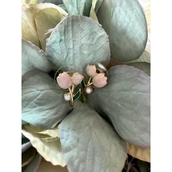 Unbranded Jewelry - Flower Rose Stud Earrings Dainty Floral Spring Pink Jewelry